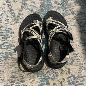Chaco Kids Black and White Sandals